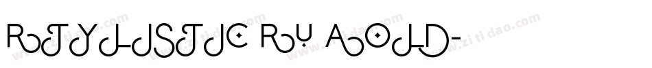 Stylistic SF Bold字体转换
